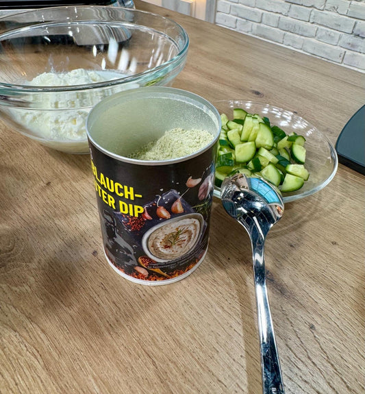 Ofenkartoffeln mit AXEL's Knoblauch-Kräuter-Dip