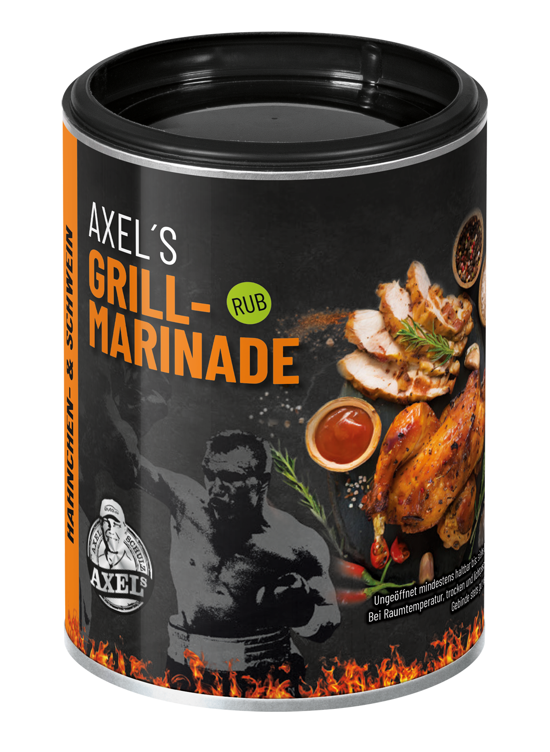 AXEL's Super Grillbundle - Olivilla Extra Grill-Pfanne inkl. Grillsaucen + Grillmarinaden + Mini Boxandschuhe