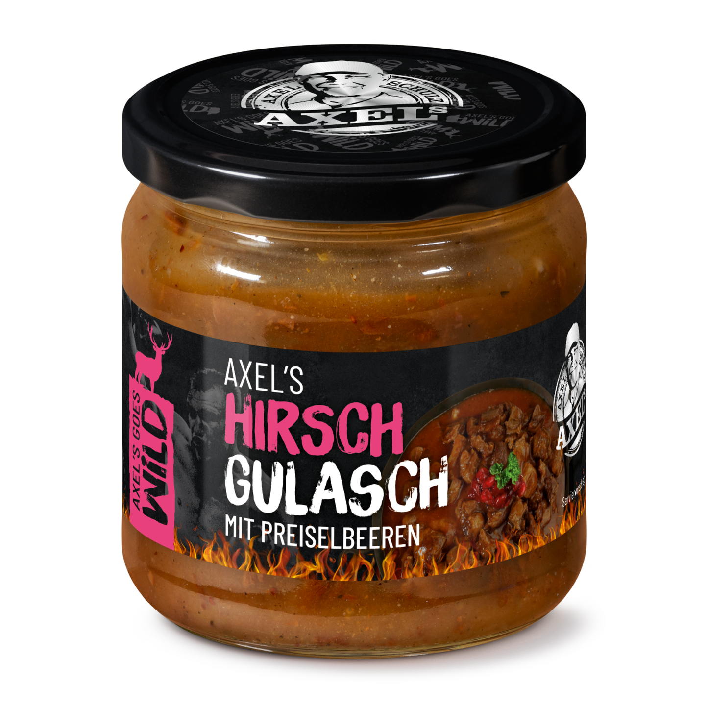 AXEL's goes Wild - Axels Wild-Gulasch Probierset im Glas 300 g - 3er Set