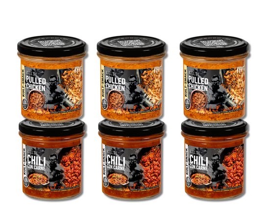 AXEL's Kult Snacks - MittagsSnack Set - 3 Chili,3 Pulled Chicken