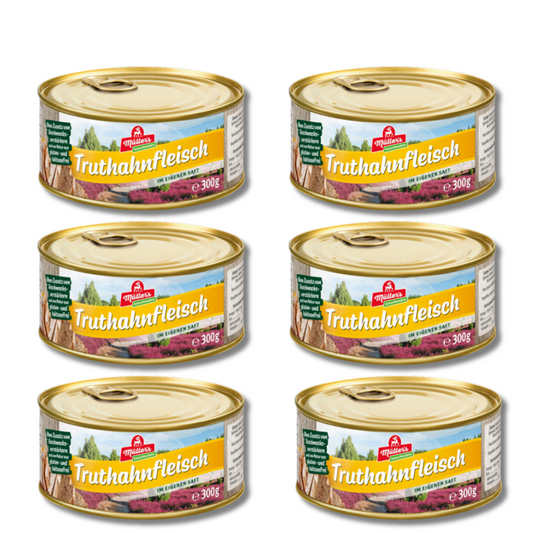 Müller's Truthahnfleisch 300g - 6 er Set