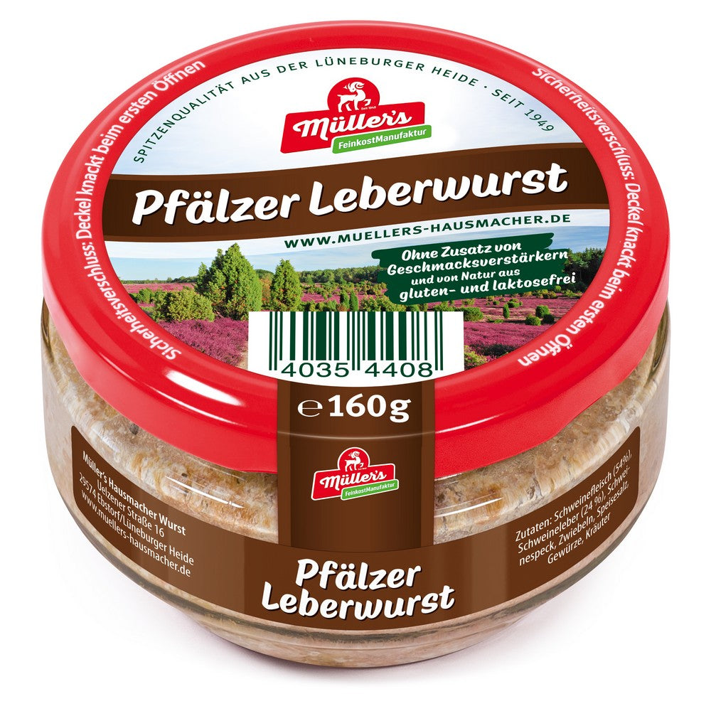 Müller's Pfälzer Leberwurst 160g - 6er Set