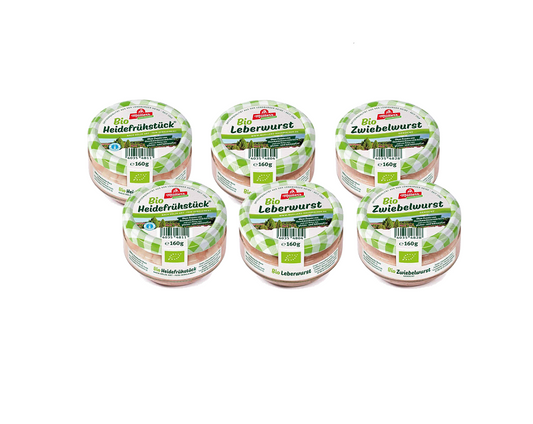 Müller´s Bio Probierset Nr. 2 - 6 er Set - 2 x HF, 2 x ZW, 2x LW