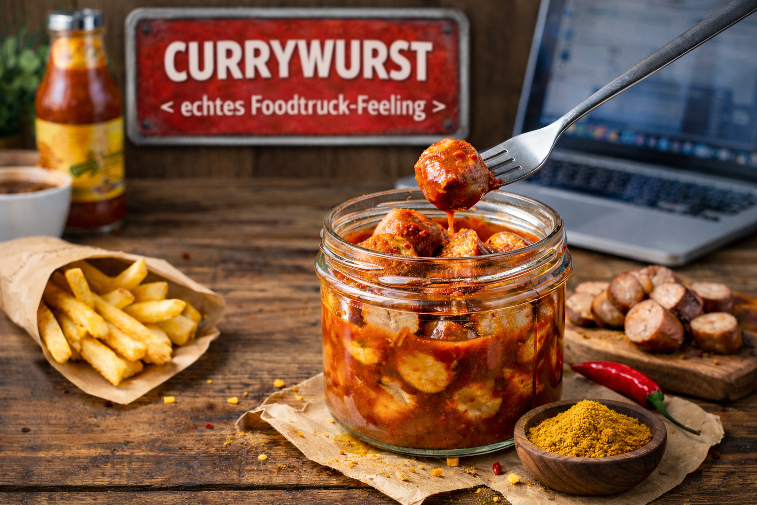 Currywurst im Glas – das perfekte Ready-to-Eat Mittagessen für echte Genießer