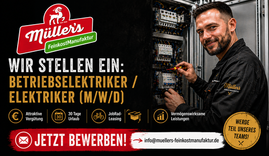 Wir stellen ein: Betriebselektriker / Elektriker (m/w/d)