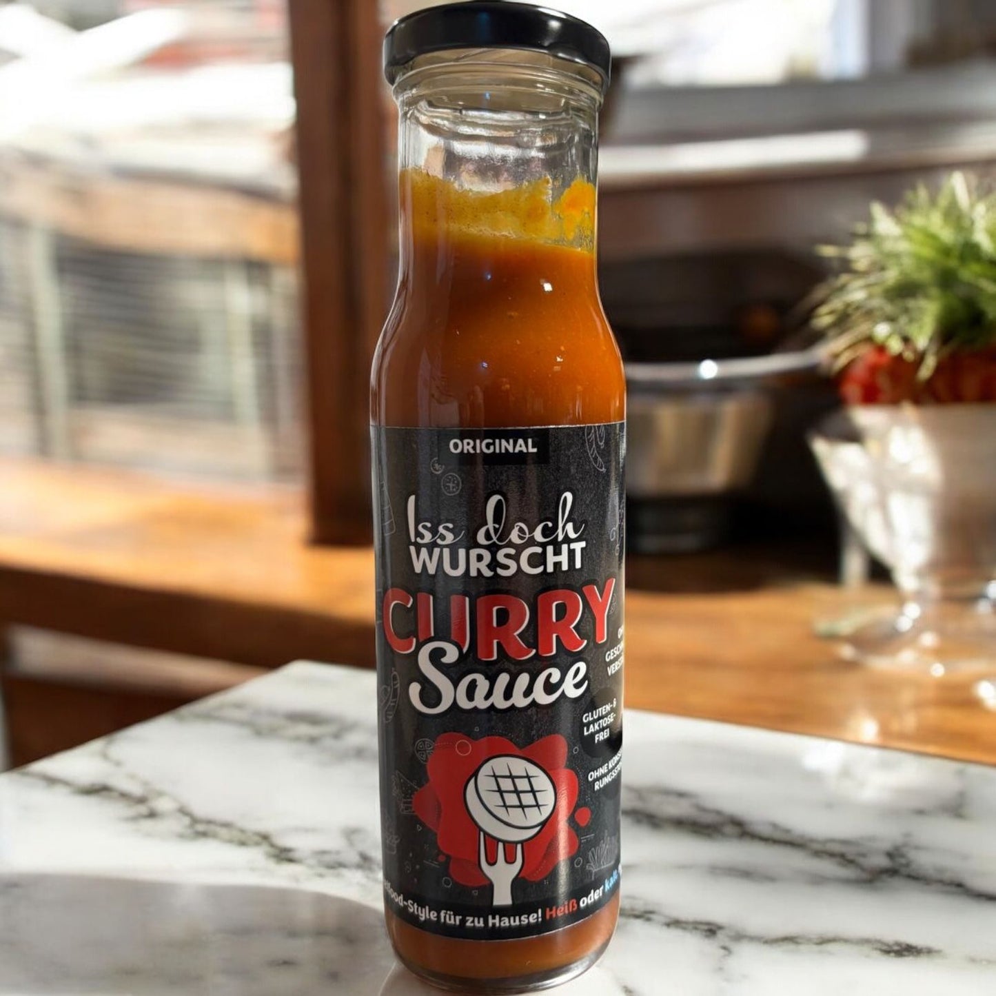 Iss doch Wurscht Currysauce Original – die legendäre Currywurst Sauce aus dem Foodtruck (3er-Set)
