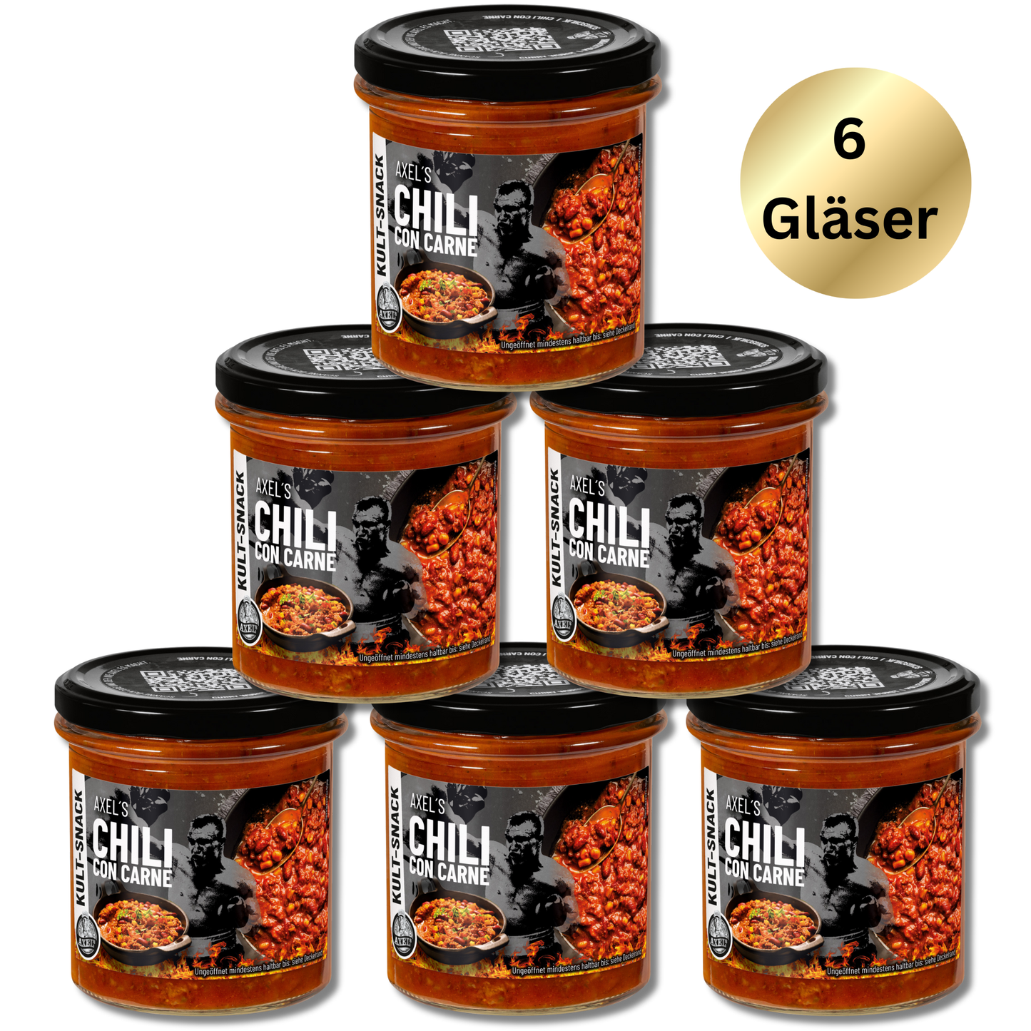 AXEL's Chili con Carne im Glas 250g - 6er Set - L04E