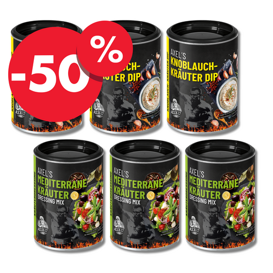 AXELs Dip & Salat Probierset - 2 versch. Sorten - 6 er Set