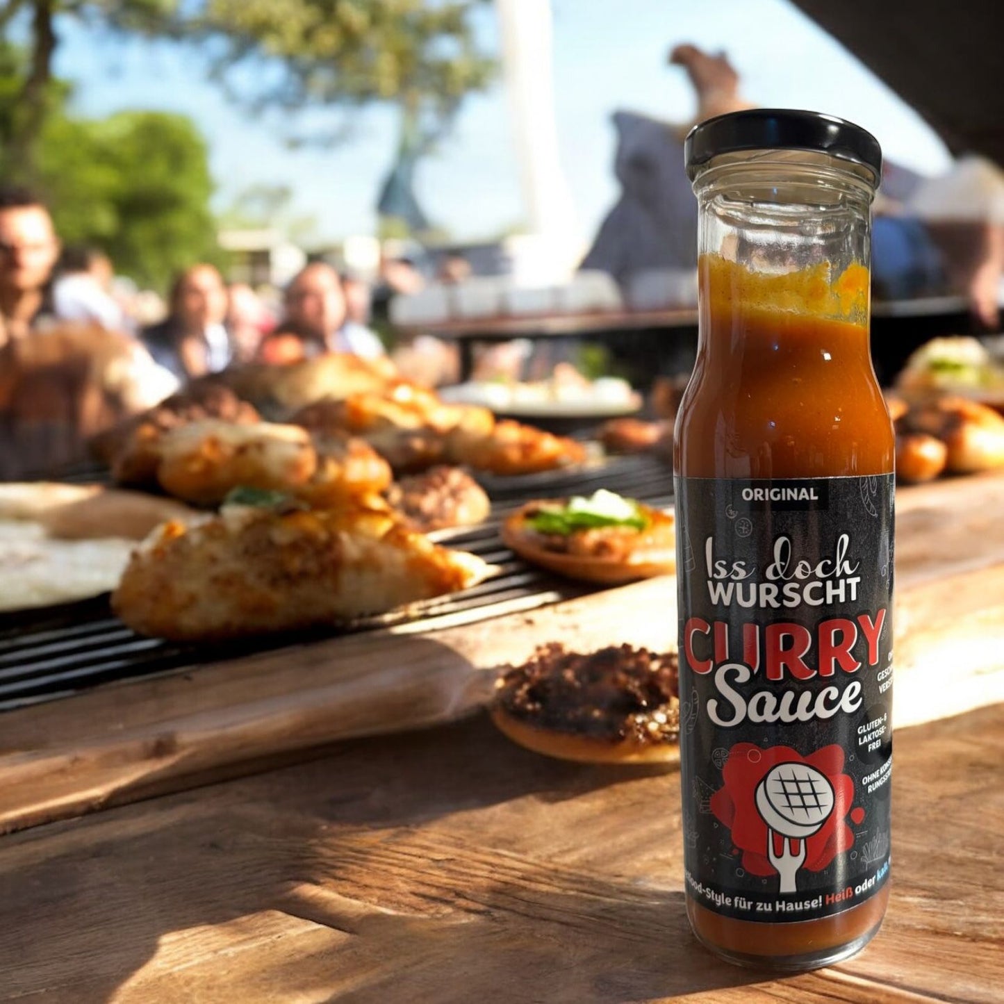 Iss doch Wurscht Currysauce Original – die legendäre Currywurst Sauce aus dem Foodtruck (3er-Set)