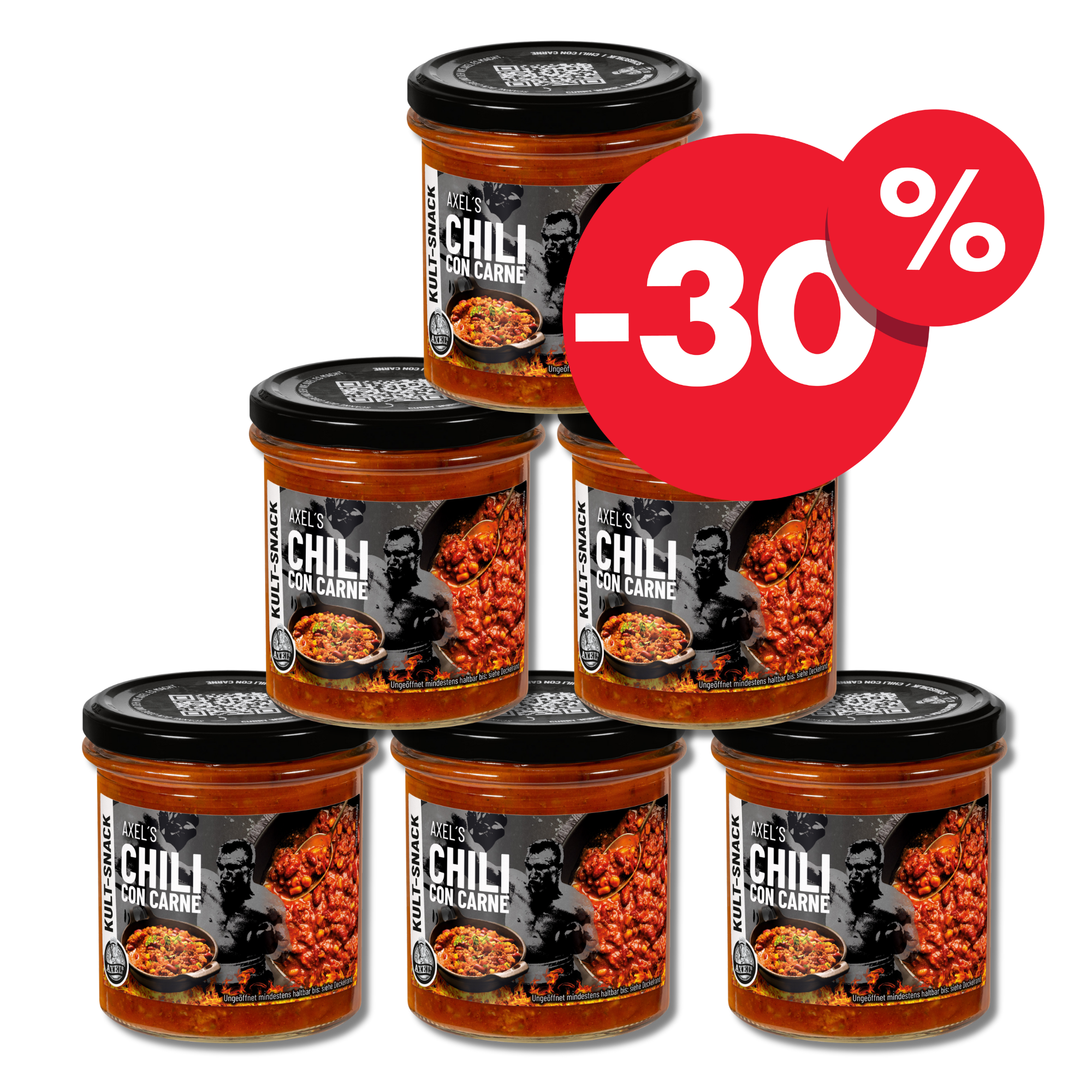 AXEL's Chili con Carne im Glas (250g) - 6er Set - L23B