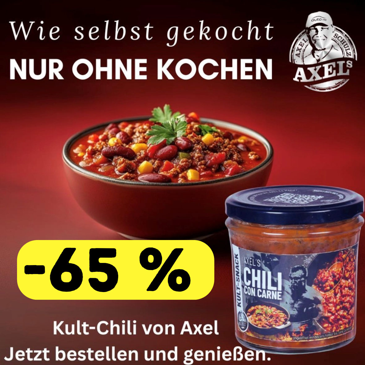 AXEL's Chili con Carne im Glas 250g - 6er Set - L04E