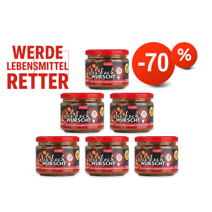 Iss doch Wurscht - Currywurst Scharf - im Glas 250g - 6er Set (L08W)