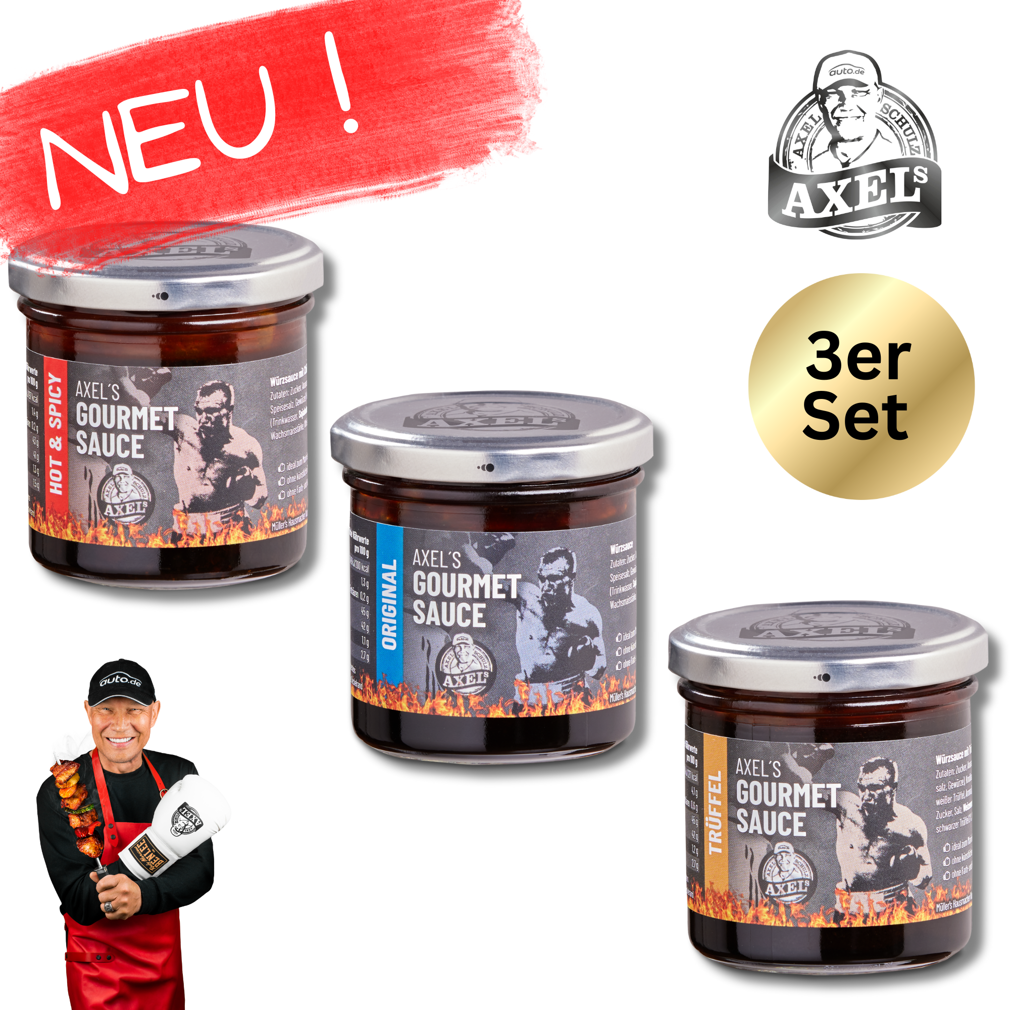 AXEL's Gourmetsaucen Probier Set - 3 er Set