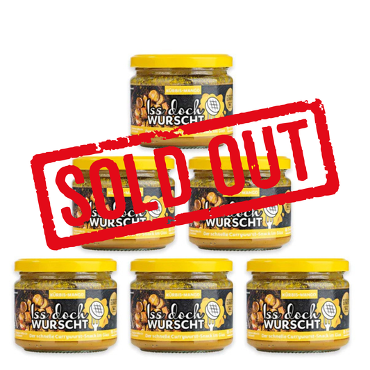 Iss doch Wurscht - Currywurst-Snack-Kürbis Mango - im Glas 250g - 6er Set