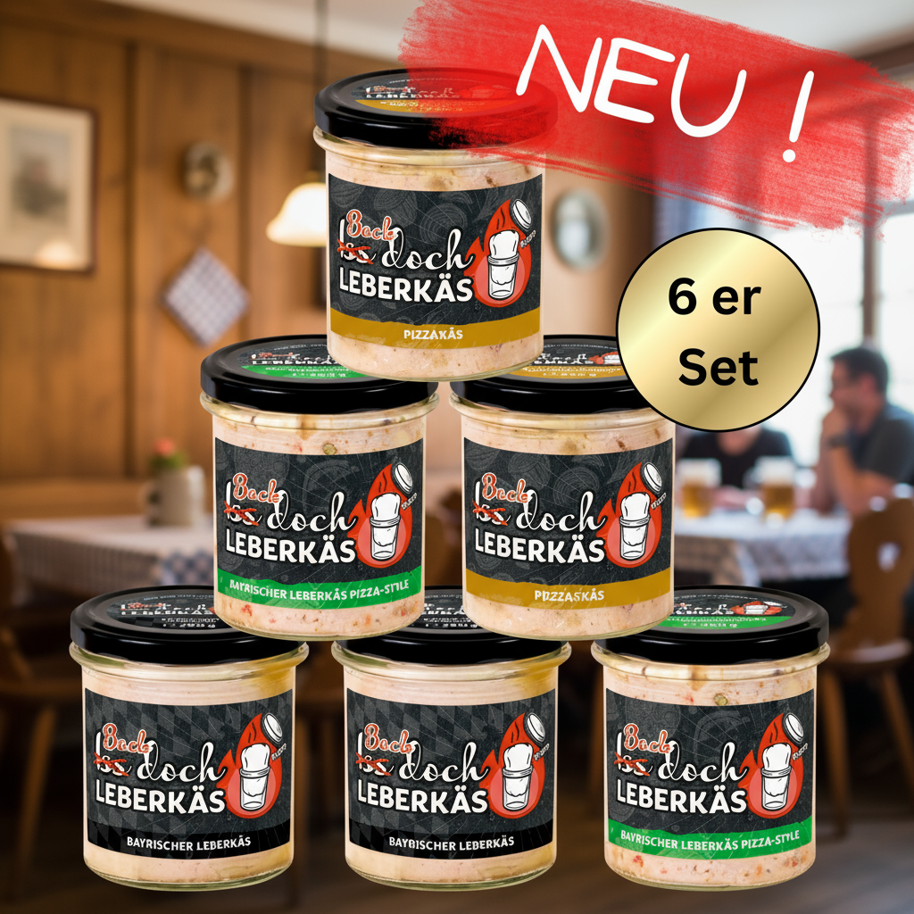 Iss doch Leberkäs im Glas - Probierset (6er Set)