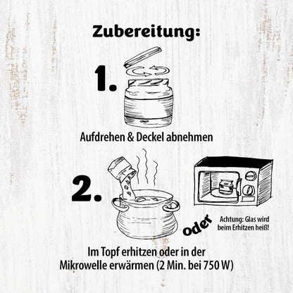 Iss doch Wurscht - Currywurst-Snack-Kürbis Mango - im Glas 250g - 6er Set