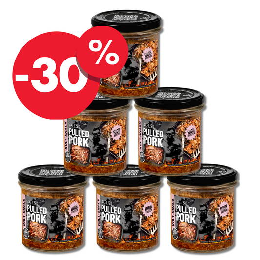 AXEL's Pulled Pork High Protein im Glas 250g - 6er Set (L10E)