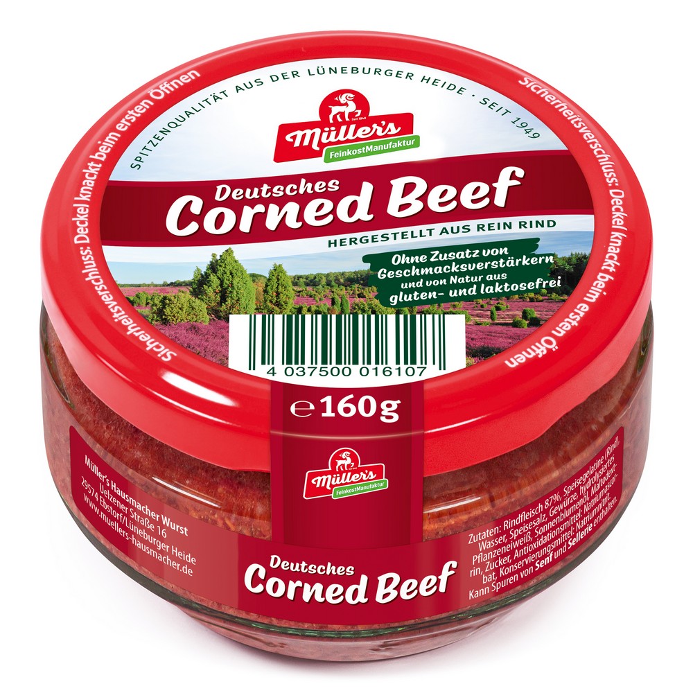 Müller's Deutsches Corned Beef 160g - 6er Set