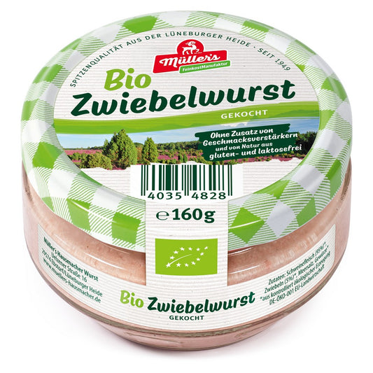 Müller's Bio Zwiebelwurst 160g - 6er Set